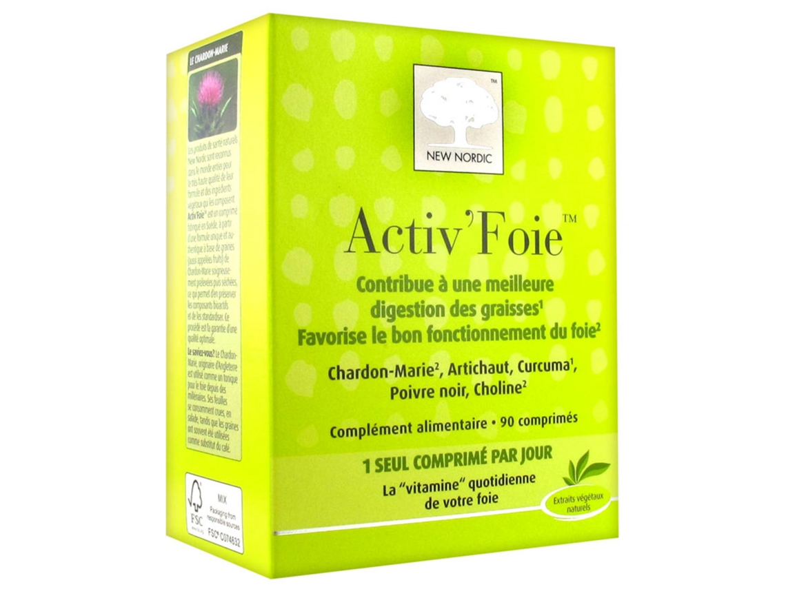 Activ'Foie 90 Tabletas NEW NORDIC