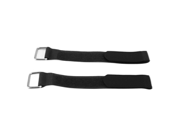 2 Correas Elásticas Ajustables De Nailon De 20x200 Mm Para Sujeción De Bicicletas Y Almacenamiento - Negras
