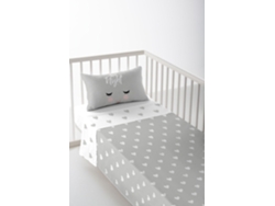 SÁBANA ENCIMERA CON FUNDA DE ALMOHADA INFANTIL CUNA 60 EXTRA SUAVE FABRICADO EN ESPAÑA CORAZONES COOL KIDS
