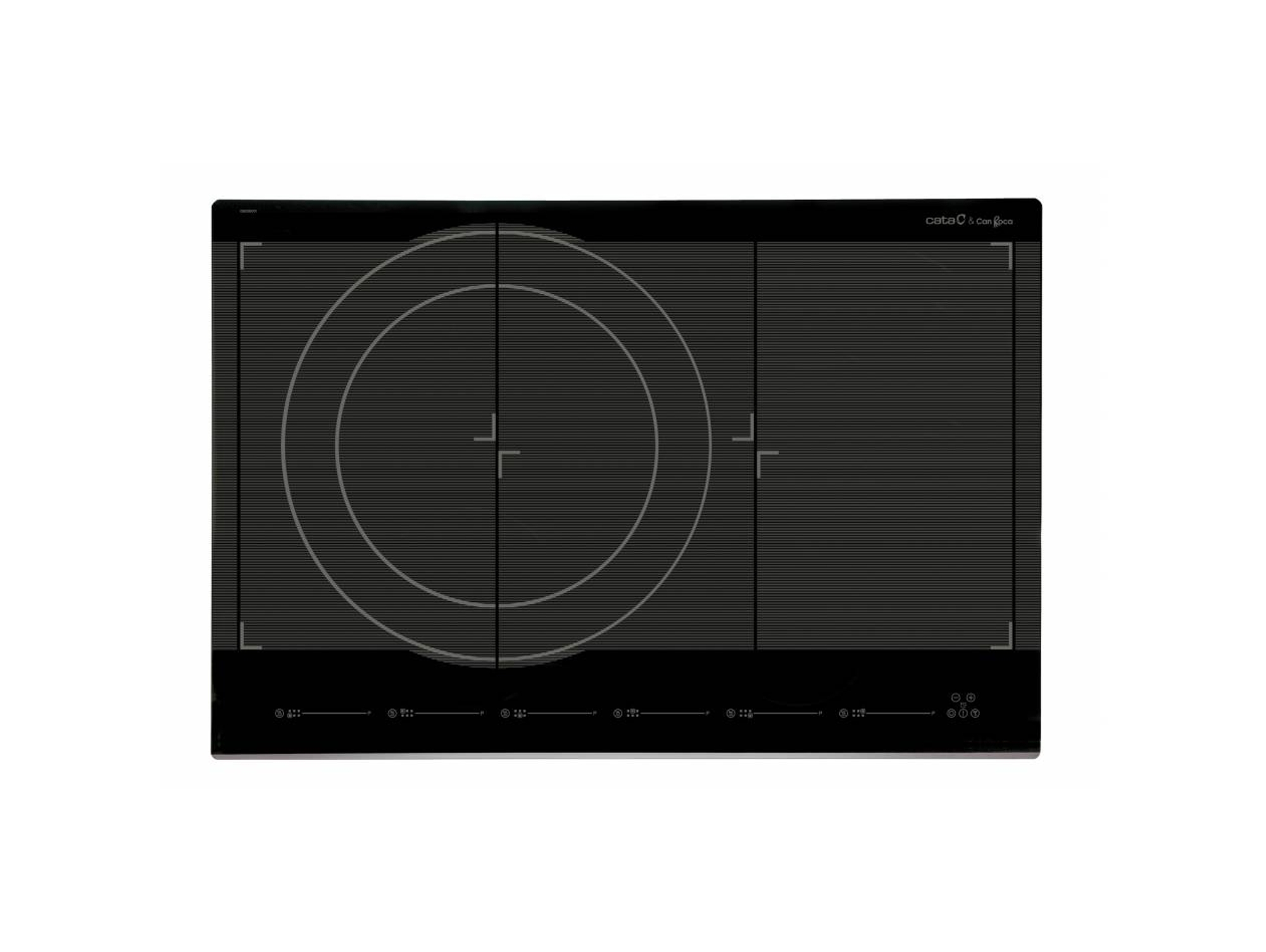 Placa de Inducción CATA GIGA 750 BK (Eléctrica - 77 cm - Negro)