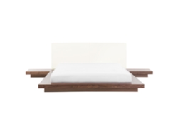 Cama de agua BELIANI Zen de MDF Madera clara 308x229x86