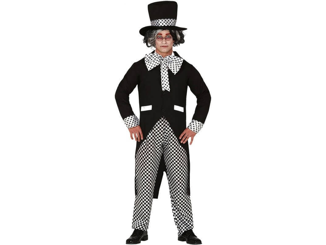 Disfraz de Hombre DISFRAZZES Sombrerero Loco Negro (Talla: M)