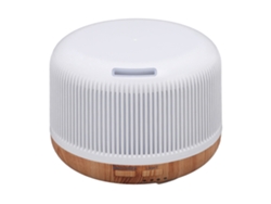 Difusor Humidificador De Aromaterapia Con Textura De Madera, 300 Ml, 7 Luces Led Y Apagado Automático, Enchufe Británico De 100-240 V.