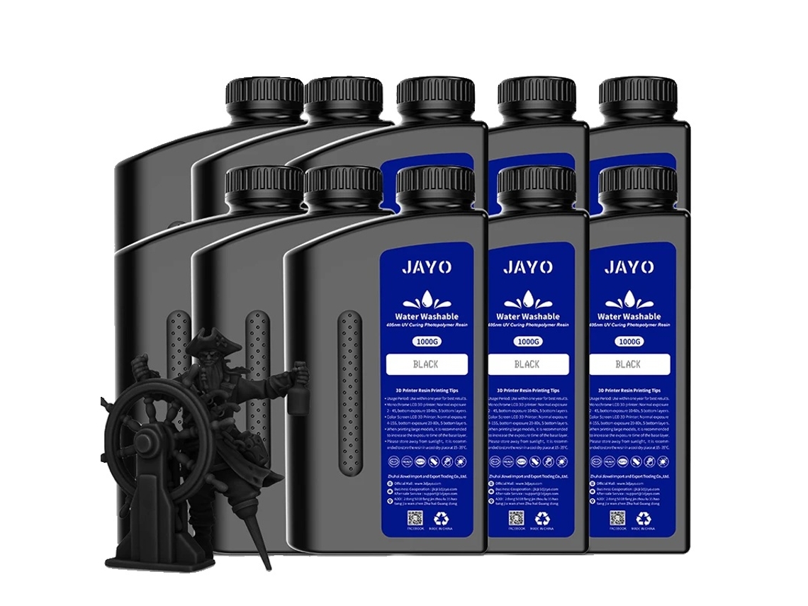 Resina para impresora 3D, ecológica, de alta precisión, lavable con agua, color negro OEM