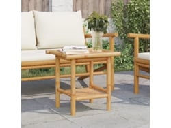 Mesa de centro de bambú DKD de 45 x 45 x 45 cm para decoración del hogar