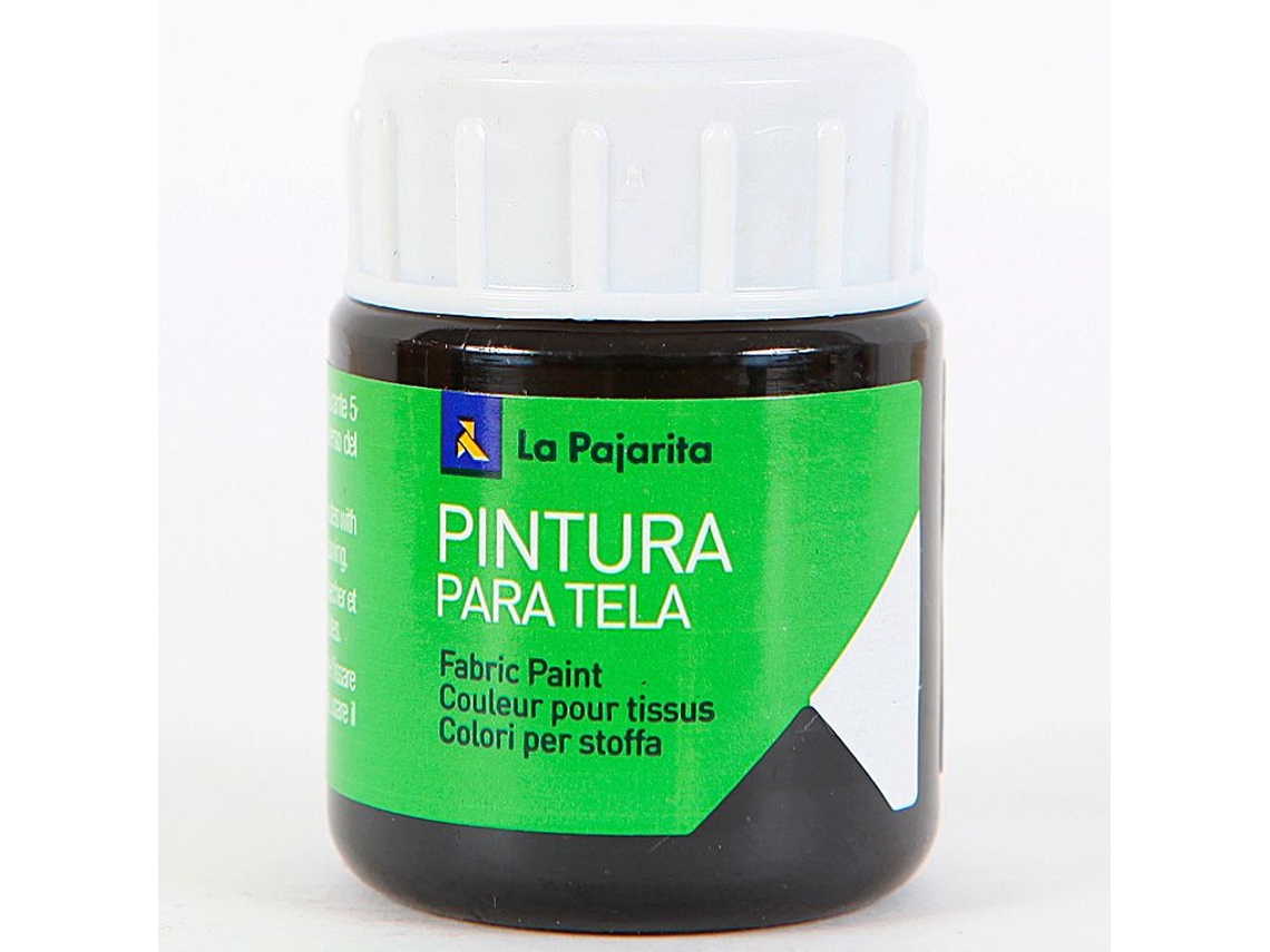 Bote de Tinta de Tisú Termoendurecible Negra LA PAJARITA (25 ml)