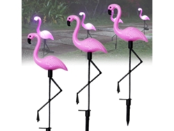 Lámparas Solares De Exterior Flamingo Garden Led Con Estaca, Paisajismo Económico Para Jardín, Bodas Y Patio Trasero.