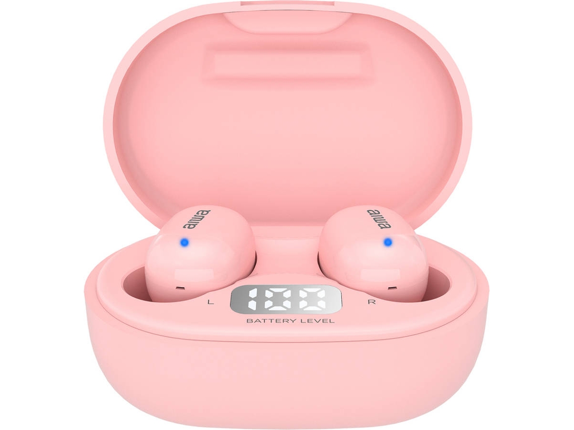 Auriculares Bluetooth True Wireless AIWA Ebtw-150Pk (In Ear - Micrófono - Rosa)
