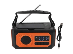 Rádio Meteorológico De Emergência 12000mah Rádio Solar Com Manivela Lanterna Lâmpada De Leitura Bússola Carregador De Telefone Rádio Portátil Am