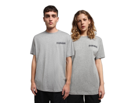 Camiseta de Hombre NAPAPIJRI Quintino Tam Gris (M)