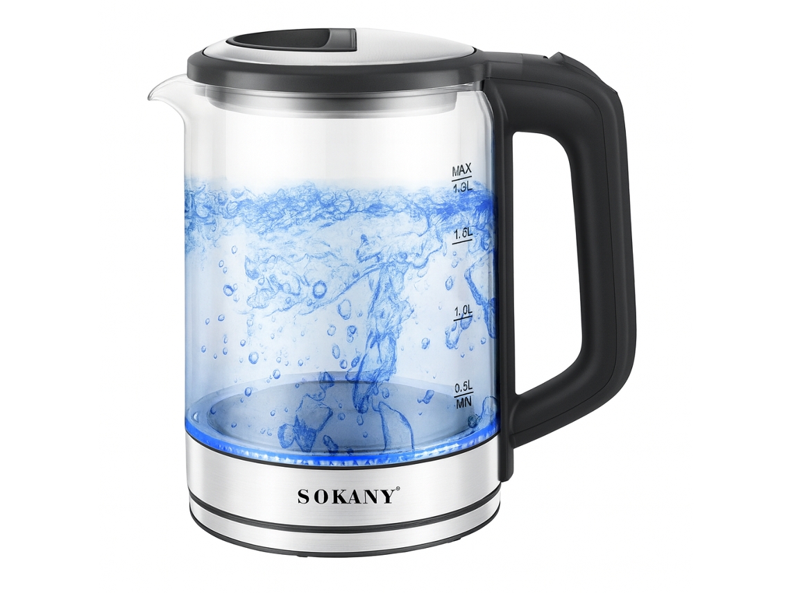 Jarra eléctrica 1,8 l 1500 w Sokany Sk 09012 Gris