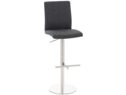Taburete de bar Cadiz Fabric en acero inoxidable/gris oscuro Clp