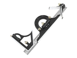 Regla De Medida Multifunción De Acero Inoxidable 300mm Con Transportador Y Escuadra Para Carpintería Profesional