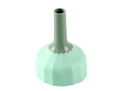 Embudo De Cocina De Silicona Pp Verde Claro-oscuro Con Filtro De Boca Ancha Para Aceite Y Vino.