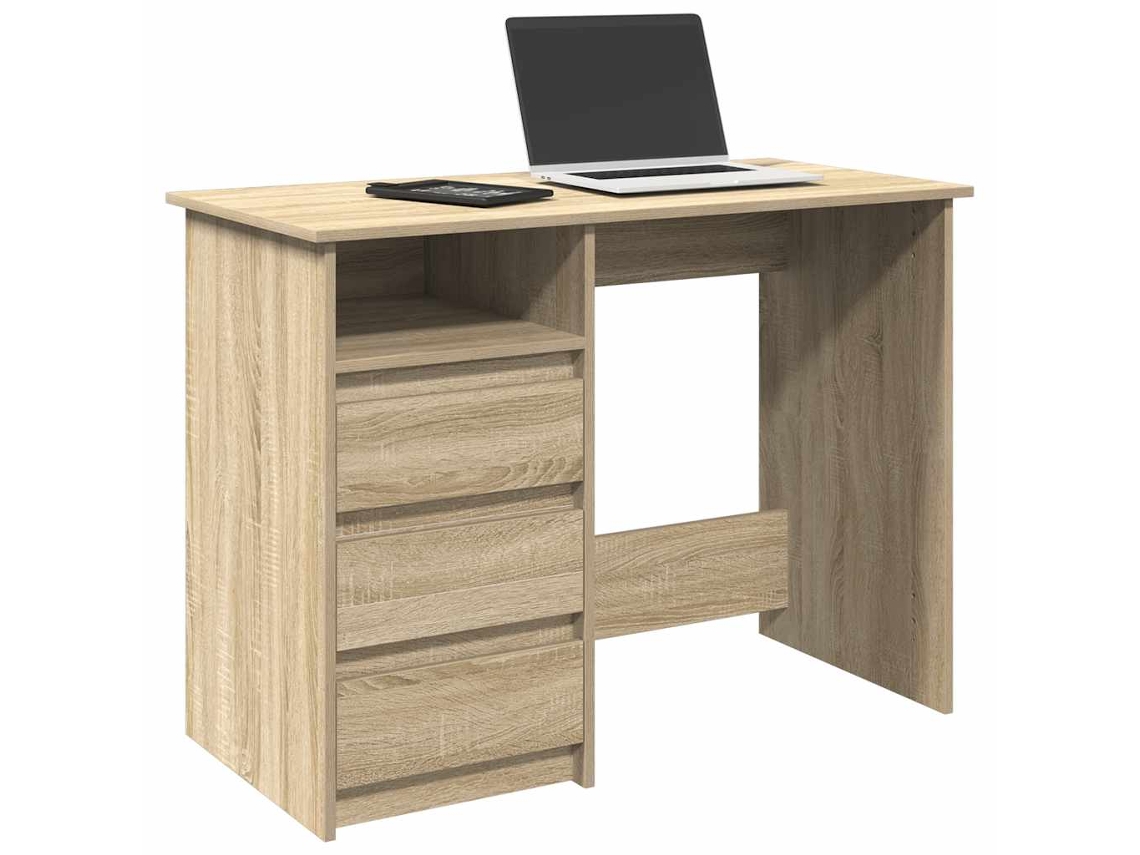 Escritorio | Mesa | Escritorio 102x50x75 cm Madera de roble Derivatives Sonoma