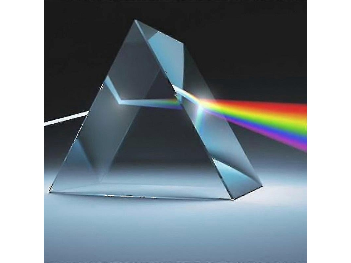 Prisma triangular para luces de fotografía, prismas de arcoíris, vidrio óptico, física, enseñanza, espectro de luz refractada, regalos para estudiantes - Yujia
