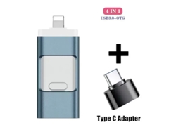 Memoria Usb 3.0 De 64 Gb Para Android Y Iphone Henten Home (gris)
