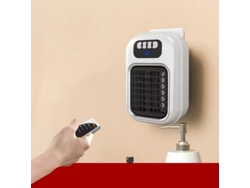 Calefactor eléctrico de pared Eifson de 370 W con temporizador y pantalla LED (blanco)