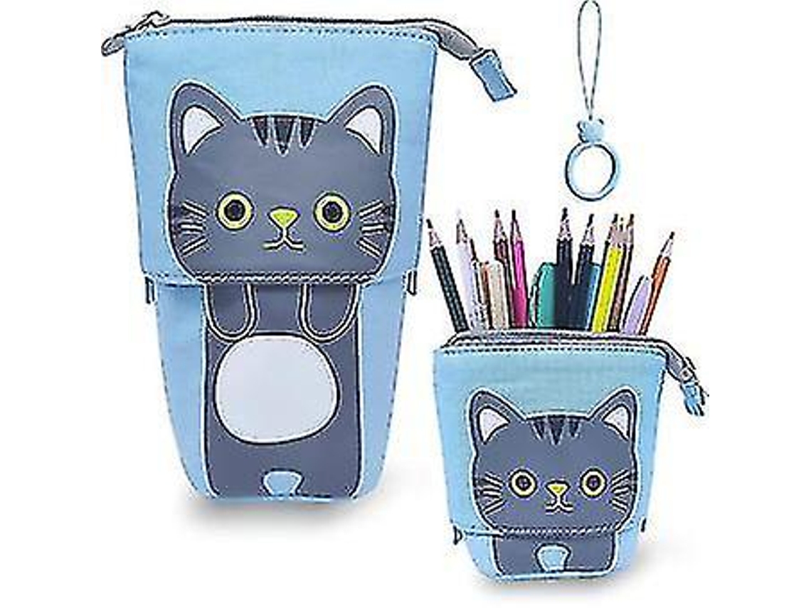 Estuche para lápices con diseño de isla, bolsa telescópica para lápices, organizador de lona Col Chennnls