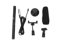 Microfone Profissional Fio Para Entrevistas Mão Portátil Repórter Transmissão Ao Vivo Outdoor