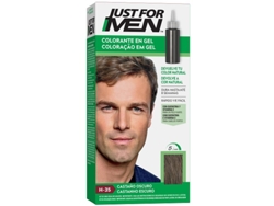 Tinte de Cabello en Champú JUST FOR MEN Marrón Oscuro (66 ml)