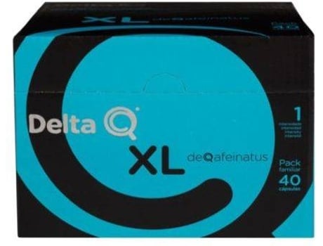 Cápsulas de café DELTA Q Deqafeinatus XL (Pack de 40)