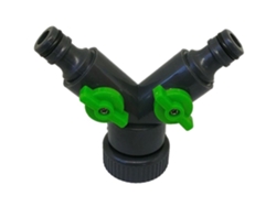Divisor de grifo de manguera de dos ramas Irrigationpro
