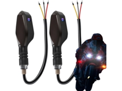Intermitentes Para Motocicleta Con 2 Led Y 27 Modos.