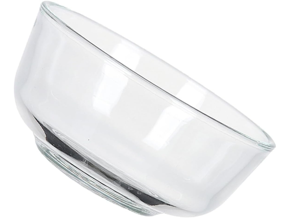 Elegante Ensaladera De Cristal Transparente, Fácil De Limpiar, Para Servir Fruta.