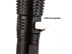 Linterna Portátil Recargable Por Usb P50 Con Enfoque Ajustable Y Alto Brillo Para Acampar, Pescar Y Usar Al Aire Libre.