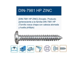Tornillo r-chapa din 7981hp alomada ph2 3,5x13 6x1-2 t8135013 (caja 5 unidades)