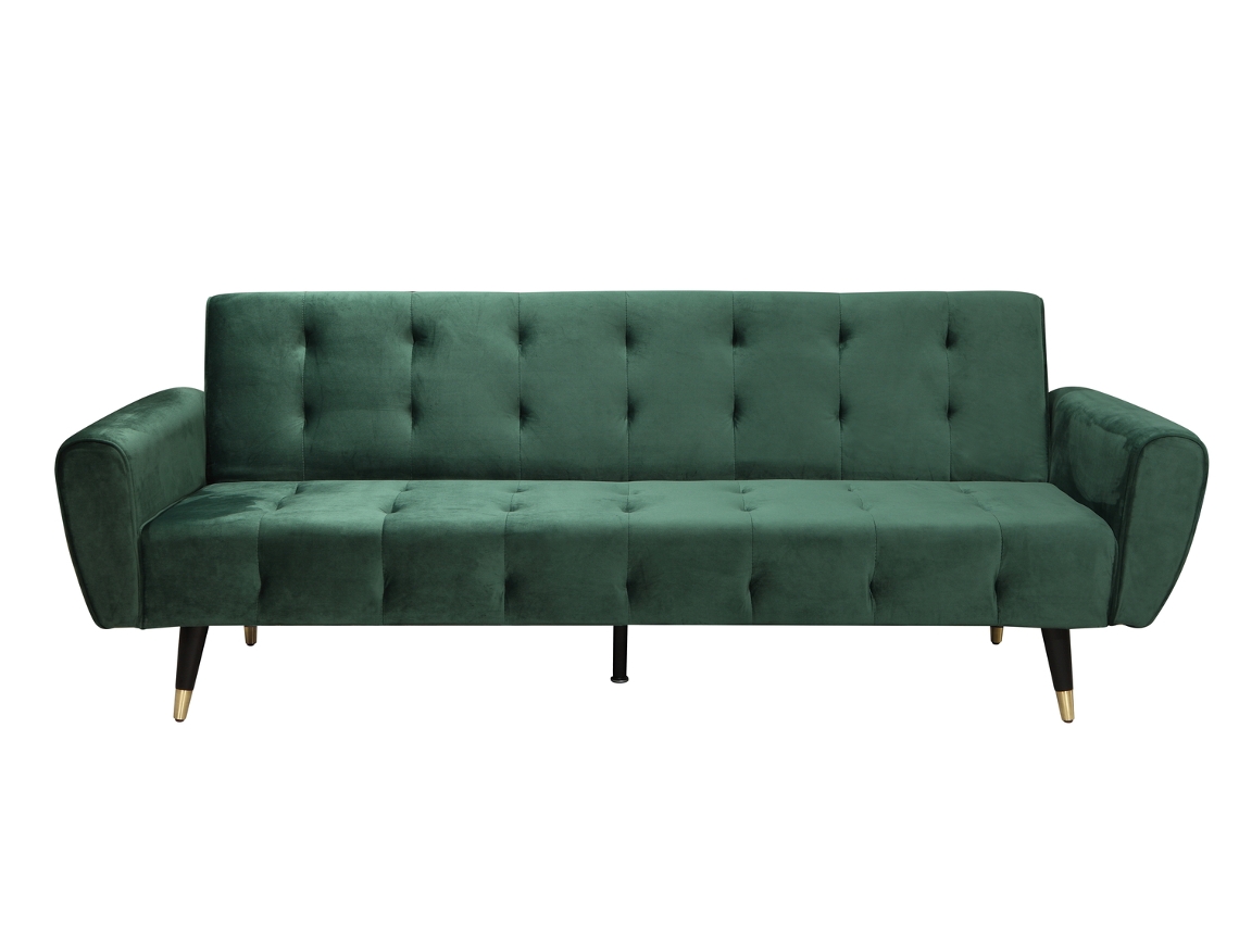 Sofá CONCEPT U Ontario Velvet Verde 3 Assentos