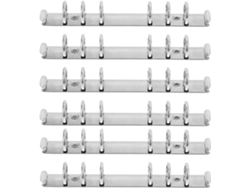 Juego de 6 carpetas de anillas metálicas para bricolaje GOKOCO (sin dimensiones)