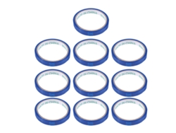 10 Rollos De Cinta Embalaje Bopp Resistente Al Desgarro Y Fácil Romper, 1,2 Cm Ancho, Para Envasado