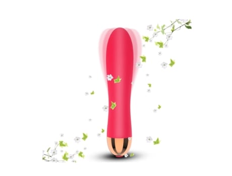 12 Modos Vibrador Femenino USB Recargable Juguete Sexual Masturbación Femenina Masajeador Rojo BISBISOUS