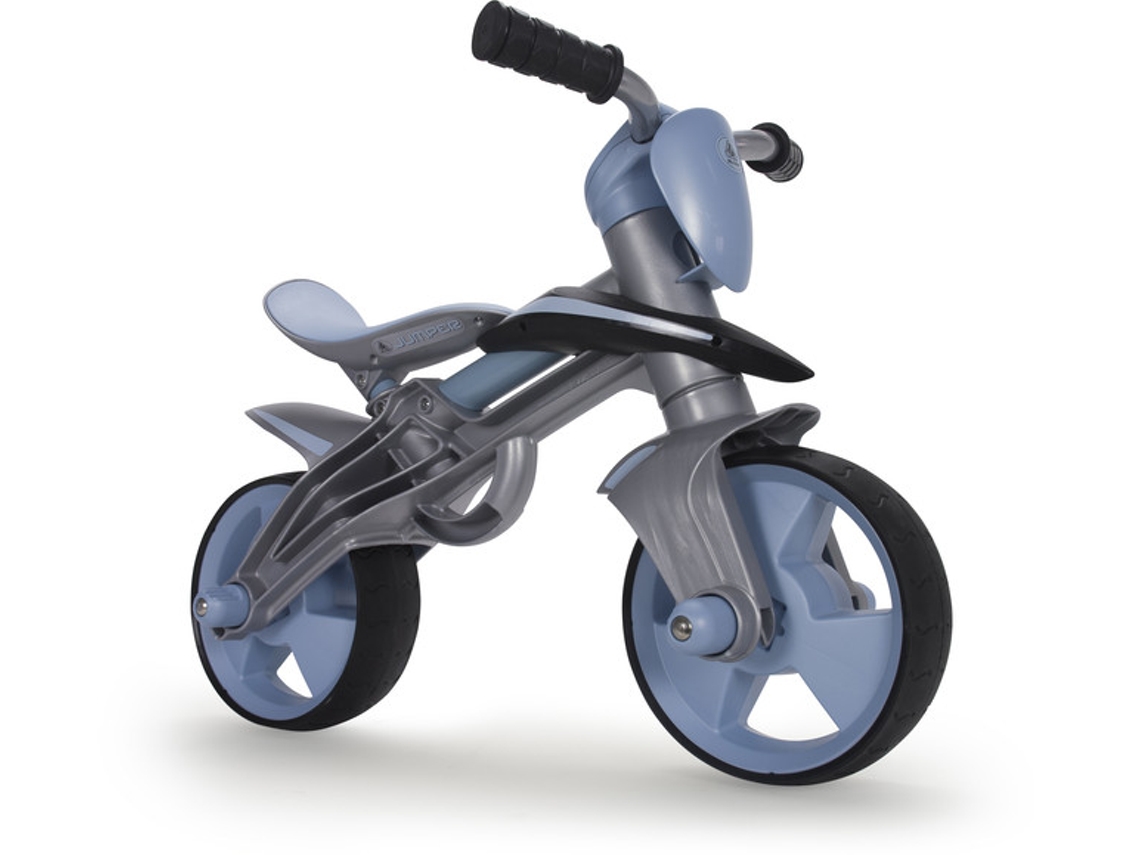 Bicicleta INJUSA Jumper Balance Bike con Casco Azul (Edad Mínima: 2 años - 76 x 43 x 55 cm)