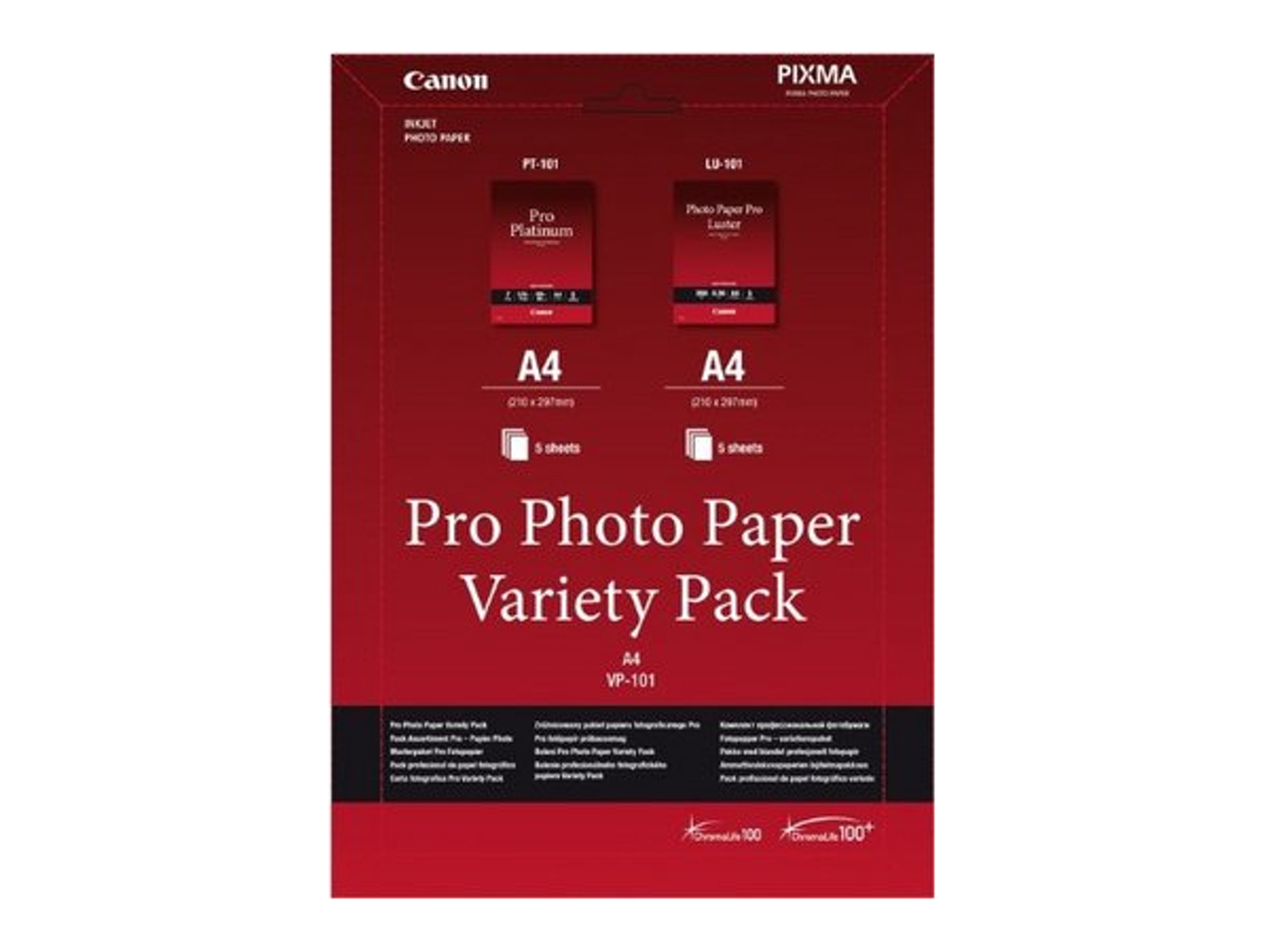 Papel Foto CANON Pro Variety Pack A4