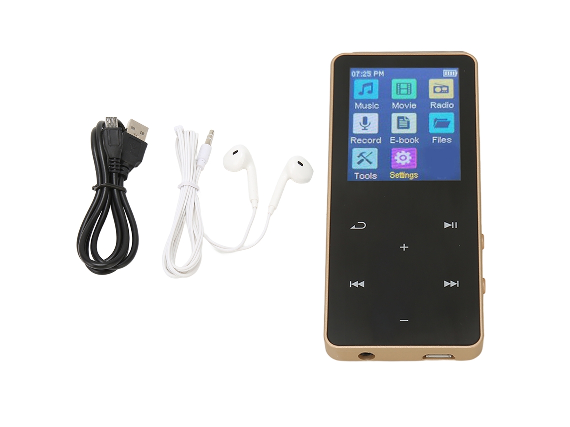 Reproductor de música con pantalla táctica de 1,8 pulgadas y Bluetooth 5.0