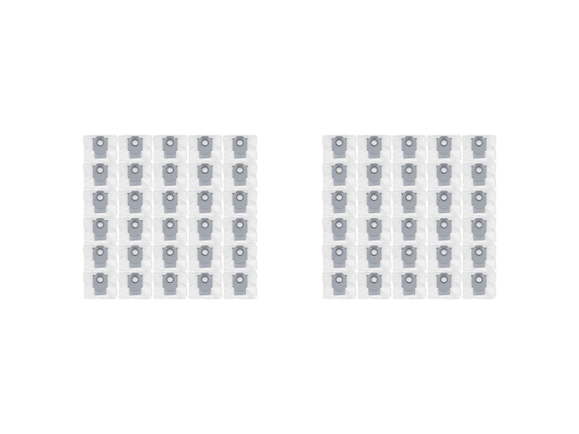 60pcs Dust Bag Replacement Accessories For Roborock T8, G10s, Q7 Max, Q7 Max+, S7 Maxv Ultra Robotic Vacuum Cleaner