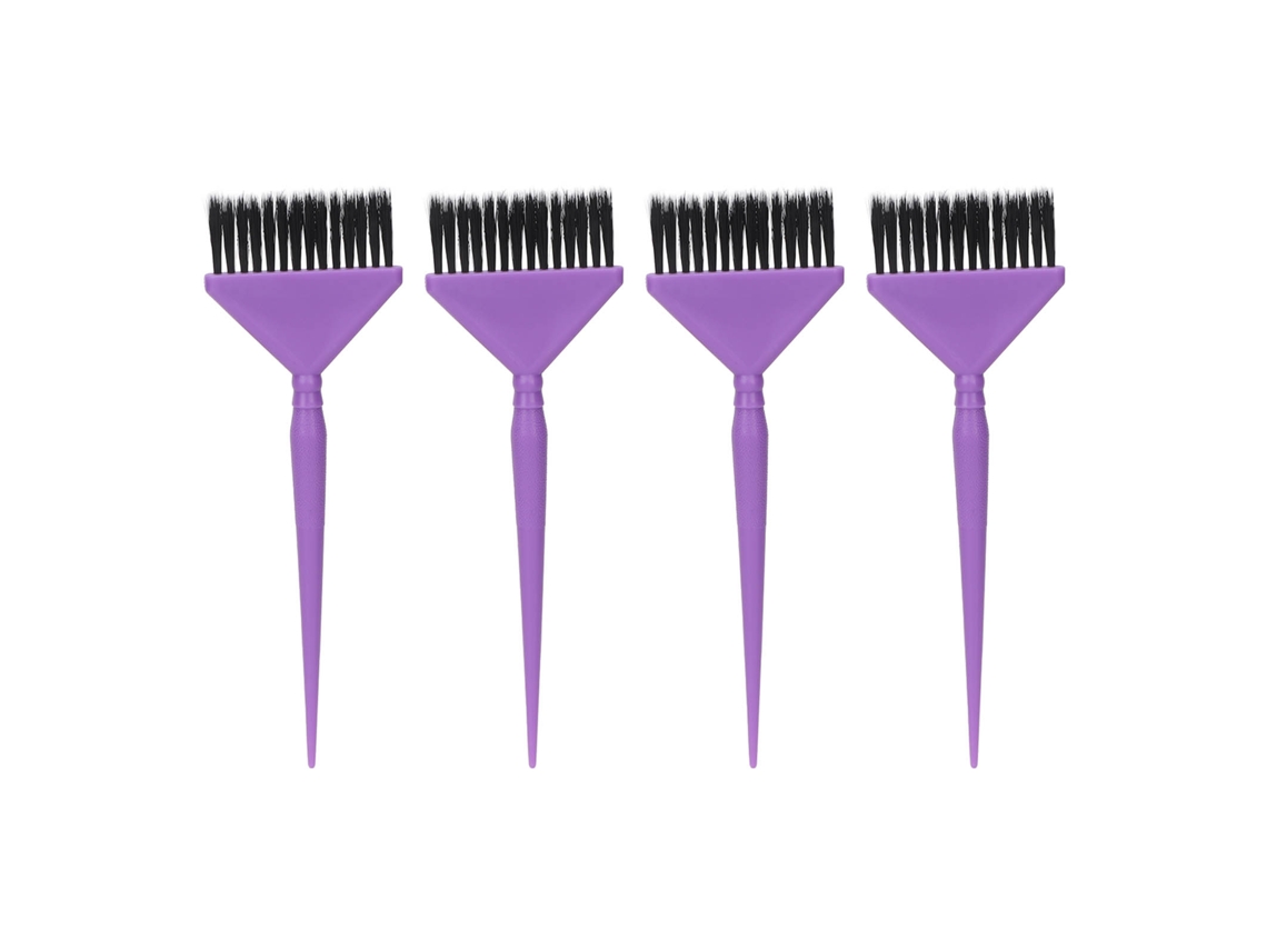 Vlrla-4pcs Washable Reusable Cabelo Coloring Brushes Para Casa Salão
