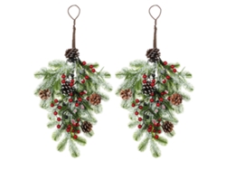 Adornos navideños plegables, paquete de 2