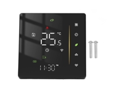 Termostato Programable Inteligente Wifi Para Control De Temperatura De Calderas De Calefacción, 95-240 V, Color Negro.