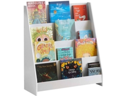 Librería Infantil SOBUY (‎Blanco - MDF - 80x30x88 cm)