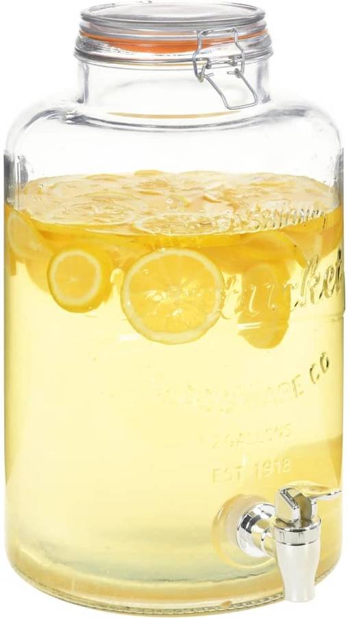 Dispensador de Bebidas VIDAXL (Transparente - Cristal - 18.7 x 36 cm)