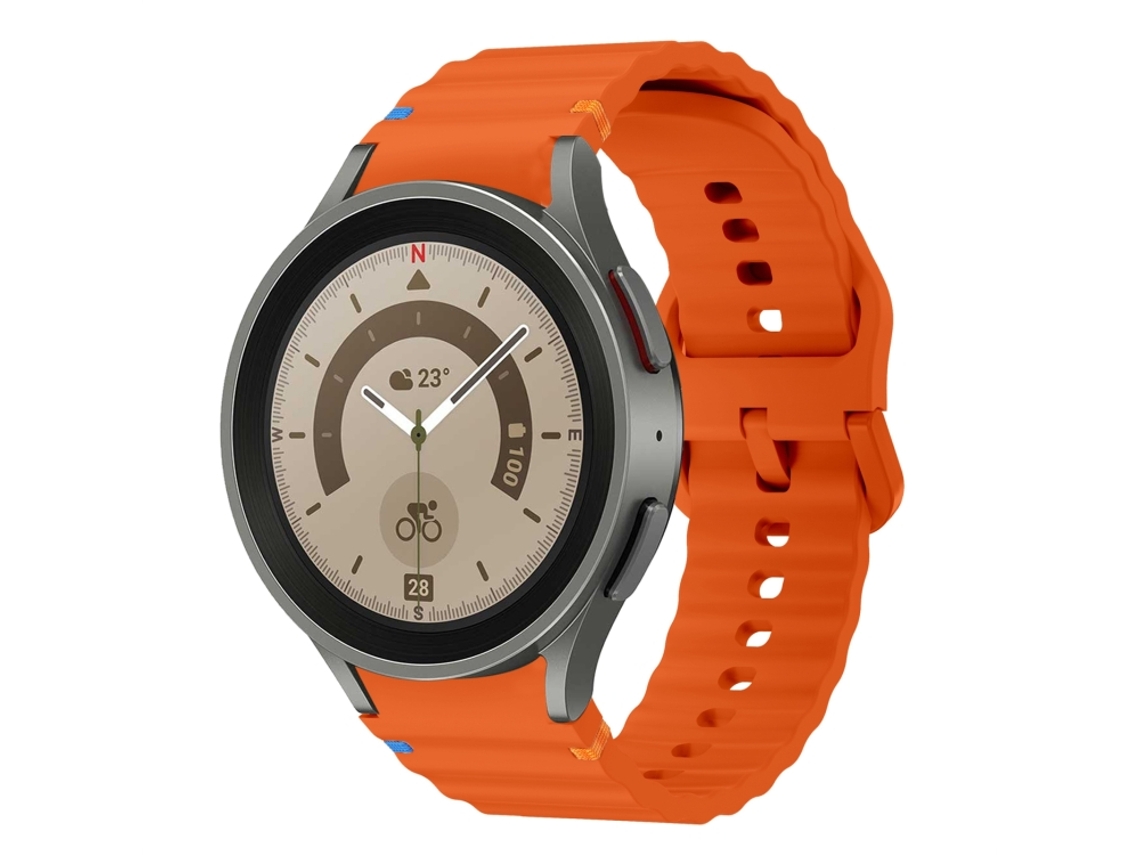 Correa para Samsung Galaxy Watch 5 Pro - Silicona cosida con diseño de ondas