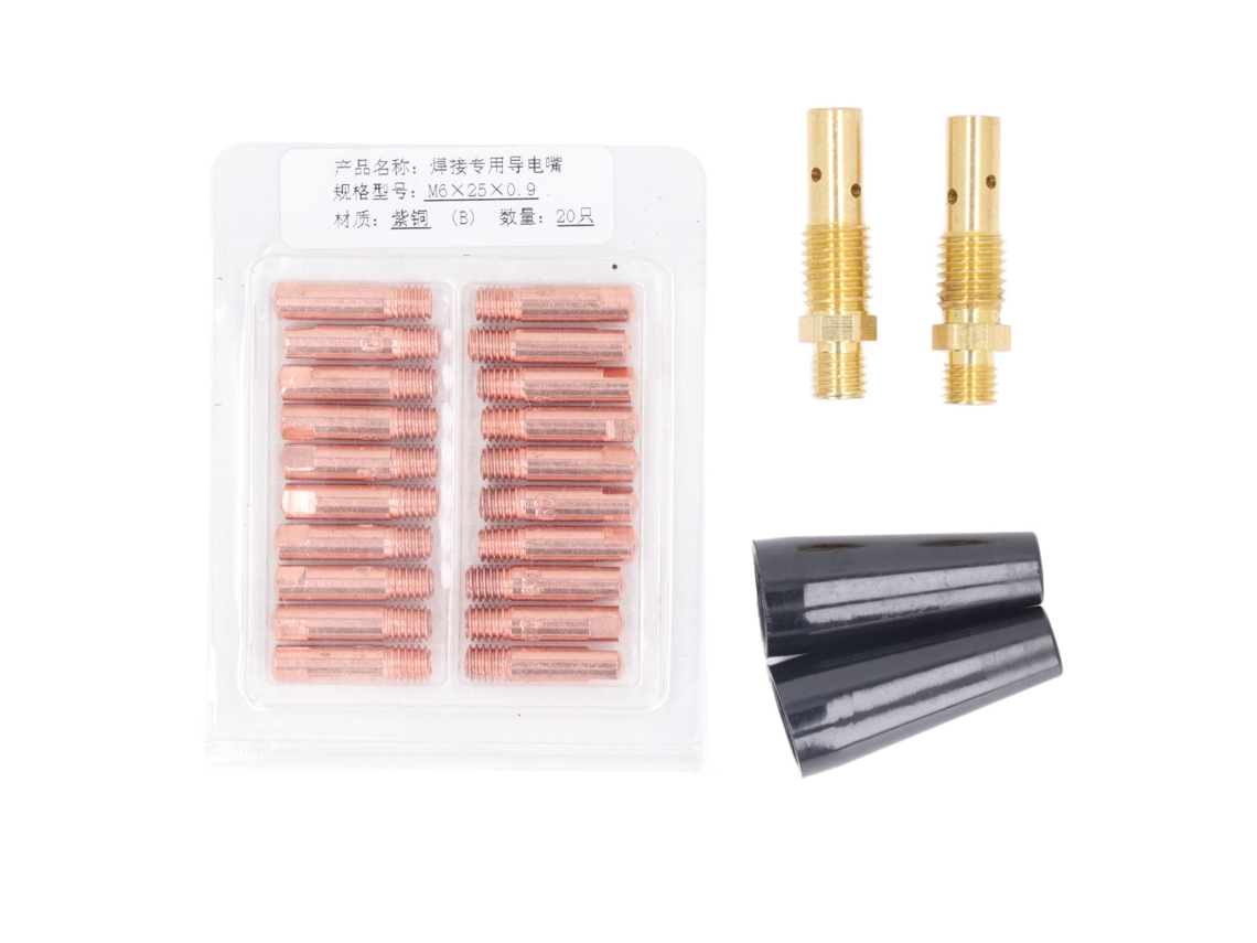 Kit De Consumibles Para Pistola De Soldadura Mig 15ak Con 24 Piezas: Punta, Boquilla Y Difusor. Accesorios De Soldadura.