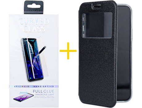 Carcasa + Protector de Pantalla para Samsung Galaxy S22 Plus 5G SKYHE Negro