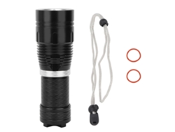 Yncm2026-linterna Submarina Led L2 De Aluminio Negro Regulación Sin Escalas Impermeable Para Buceo Y Camping