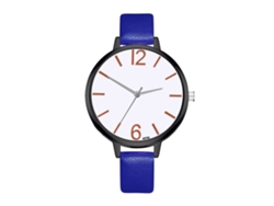 Reloj De Negocios Para Mujer Zhoulianfa, Estilo Coreano, Reloj Sencillo De Cuero, Azul.