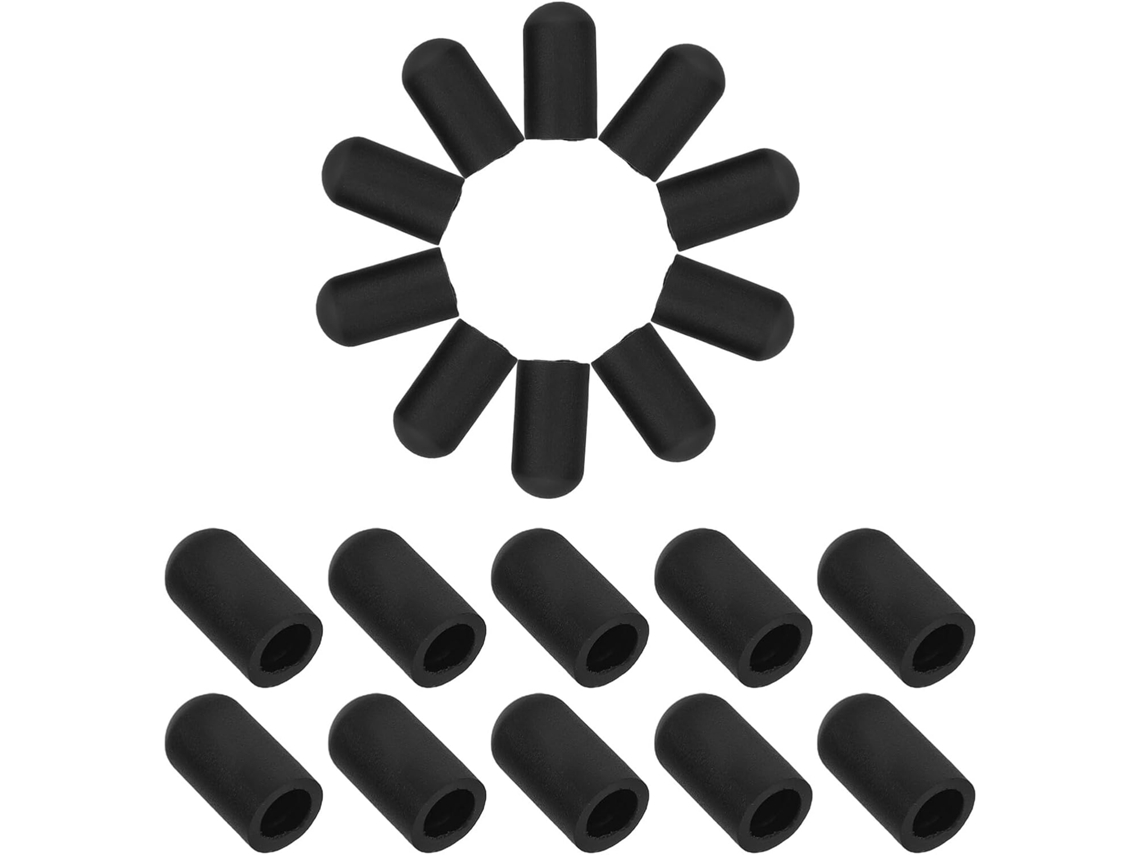 20 Almohadillas De Silicona Negras Para Los Oídos, Amortiguadores Silenciosos Para Accesorios De Entrenamiento De Baterías